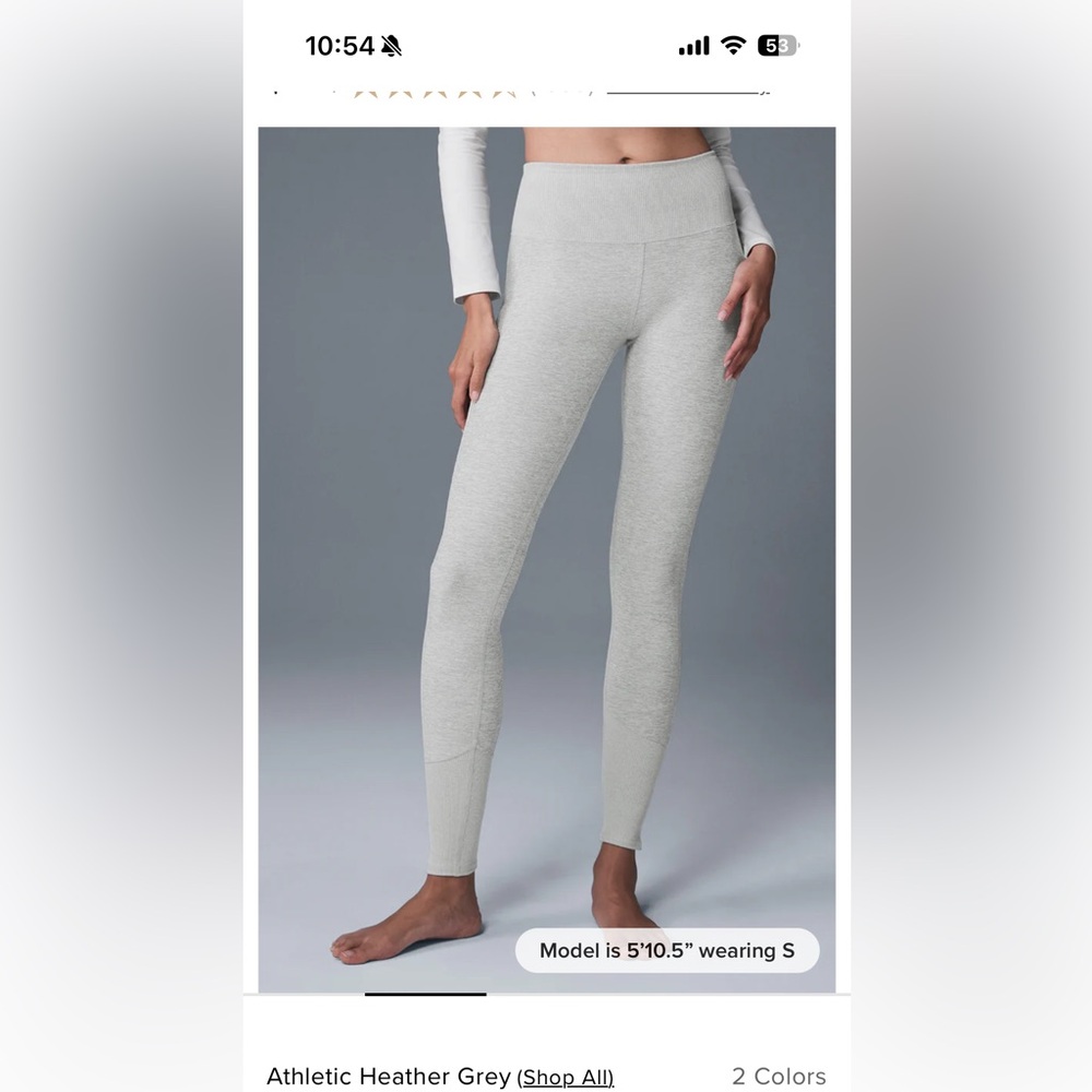 Grey Alosoft Legging xs